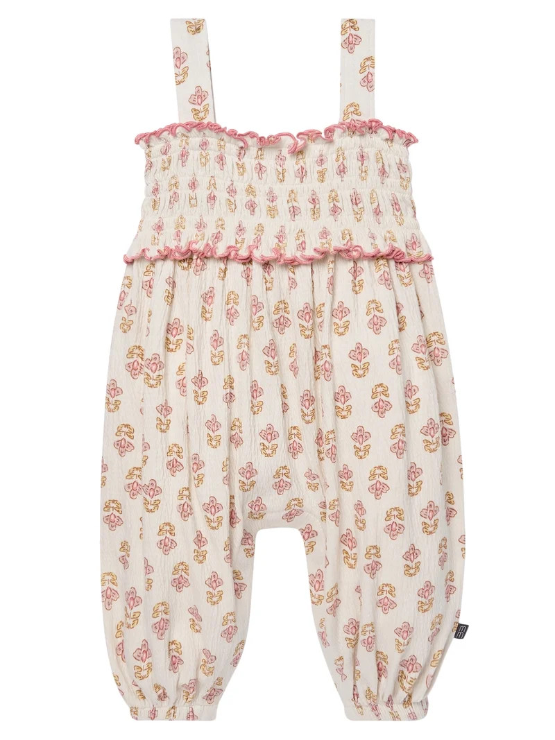 Modern Moments by Gerber Baby Girl Long Leg Romper , Sizes 0/3 Months - 24 Months | Walmart (US)