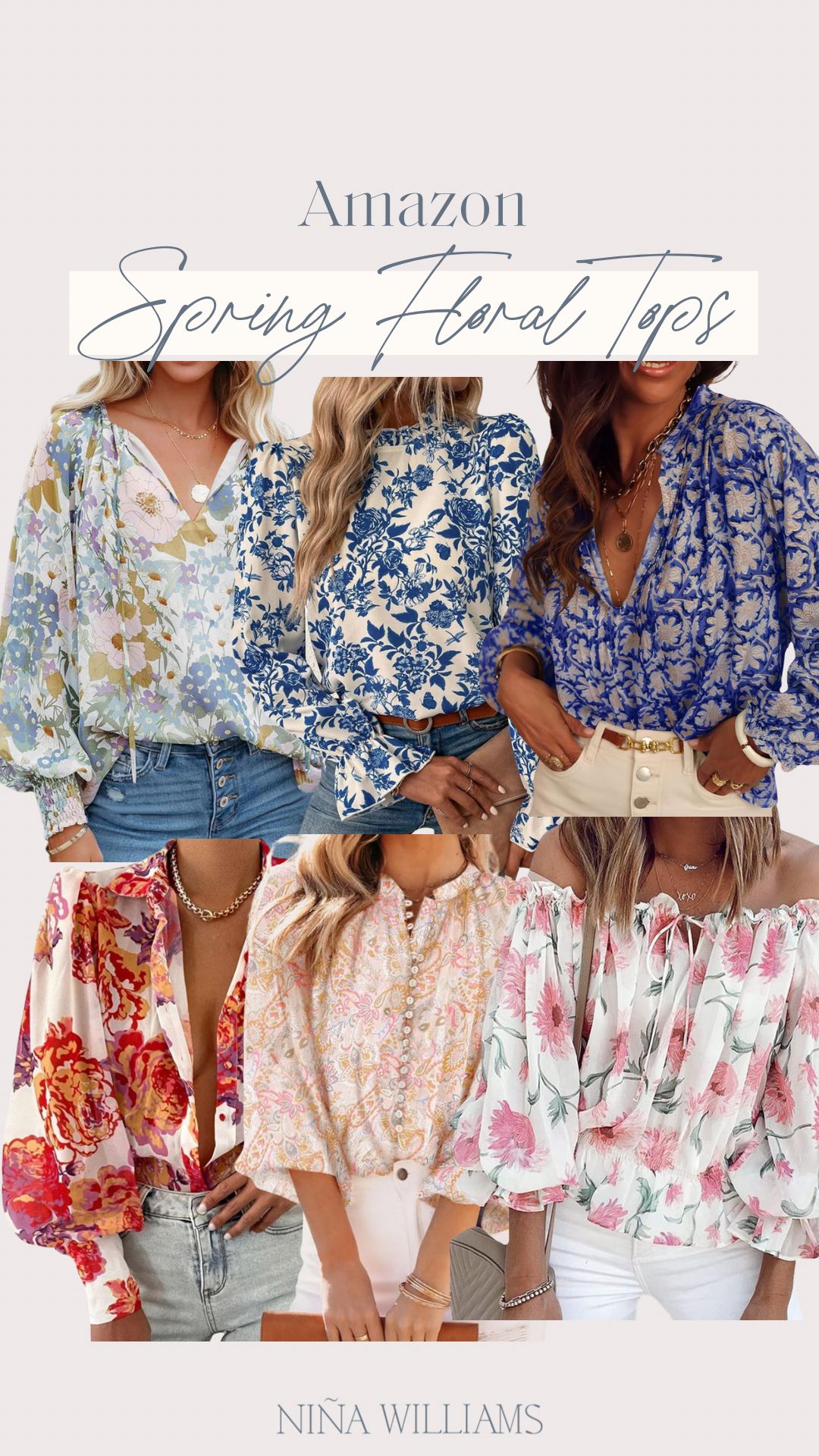 Spring floral tops | Amazon (US)