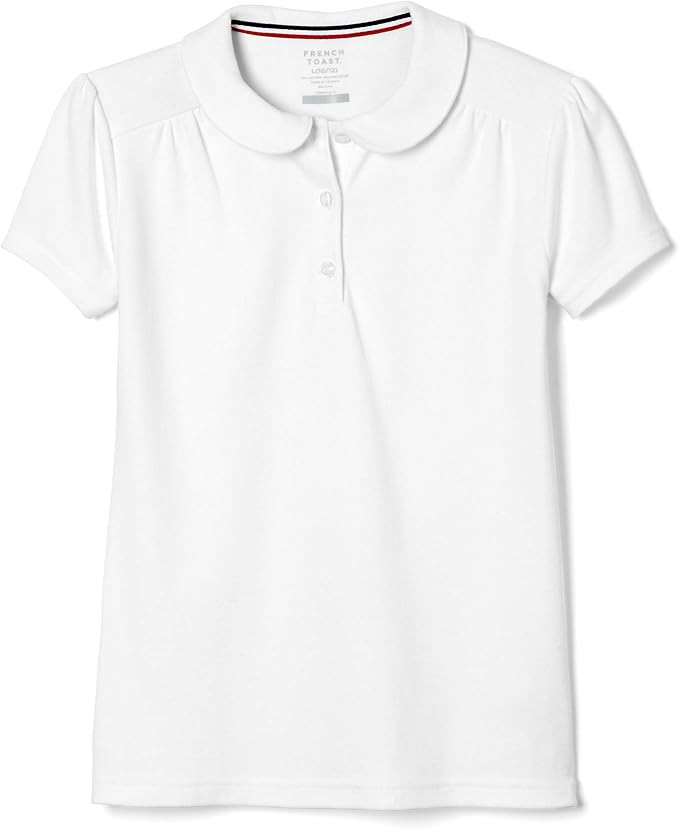 French Toast Toddler Girls Short Sleeve Peter Pan Collar Polo | Amazon (US)