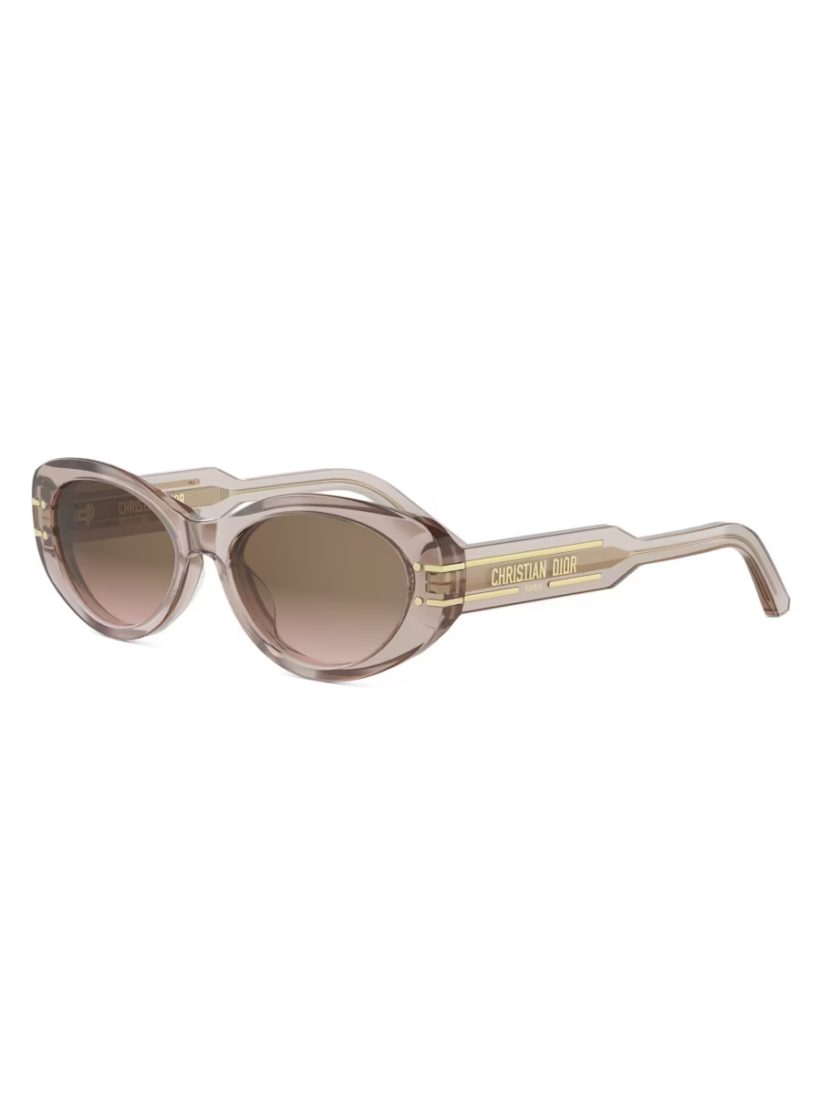 DiorSignature B8U 53MM Butterfly Sunglasses | Saks Fifth Avenue