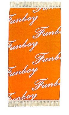 FUNBOY Villa Funboy Beach Towel in Orange from Revolve.com | Revolve Clothing (Global)