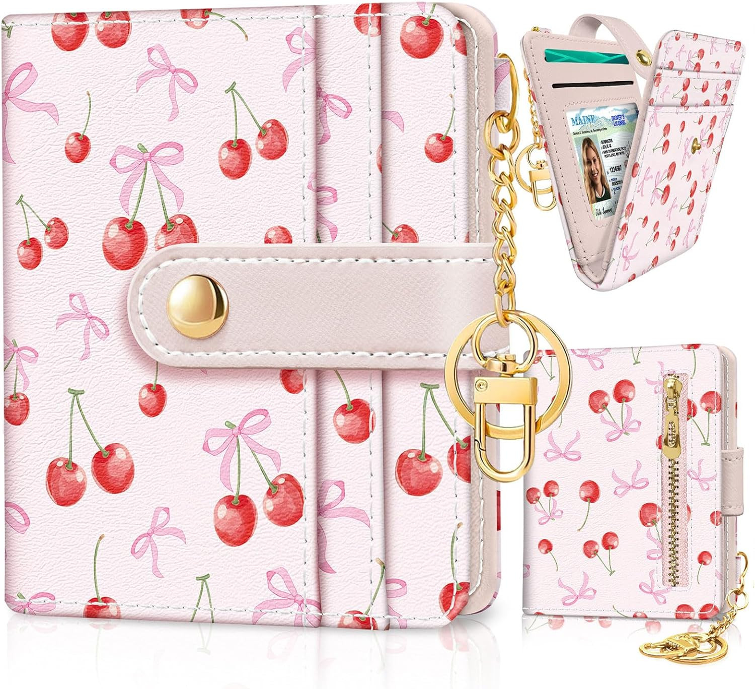 Cute Coquette Aesthetic Bow Rfid Women Wallet, Small Slim Thin Compact Travel Credit Card Wallet,... | Amazon (US)