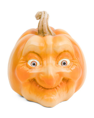 Resin Face Pumpkin Decor | TJ Maxx