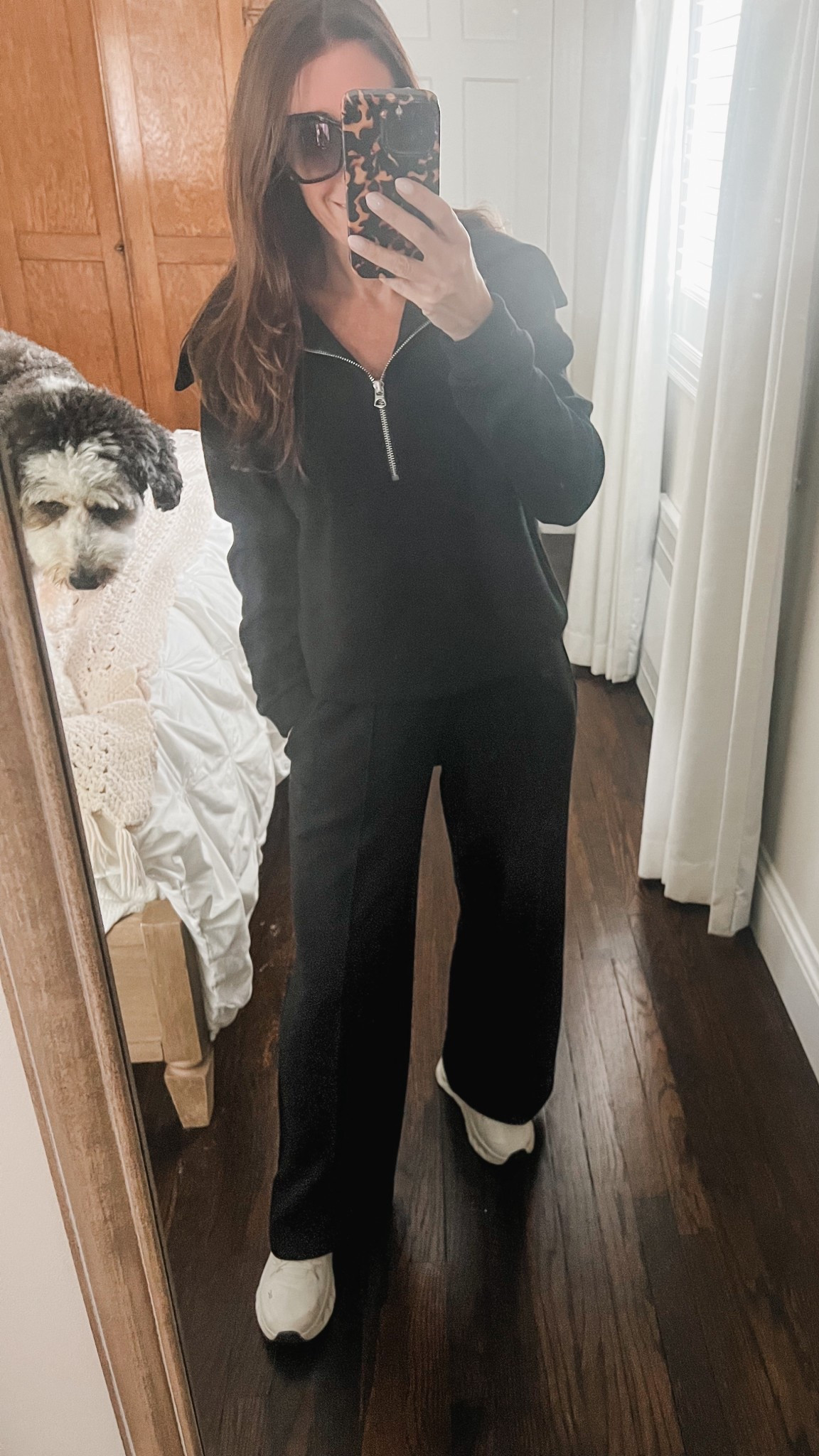 Varley jogging set! It comes in petite and is the perfect weekend or travel outfit.  I am wearing an xs in both pants and top.

#LTKTravel #LTKSeasonal #LTKPetite