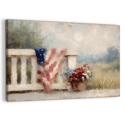 American Flag Wall Art, Patriotic Wall Decor, 4th of July Americana Canvas Wall Art, Patriotic Pictures for Home or Office | Wayfair North America