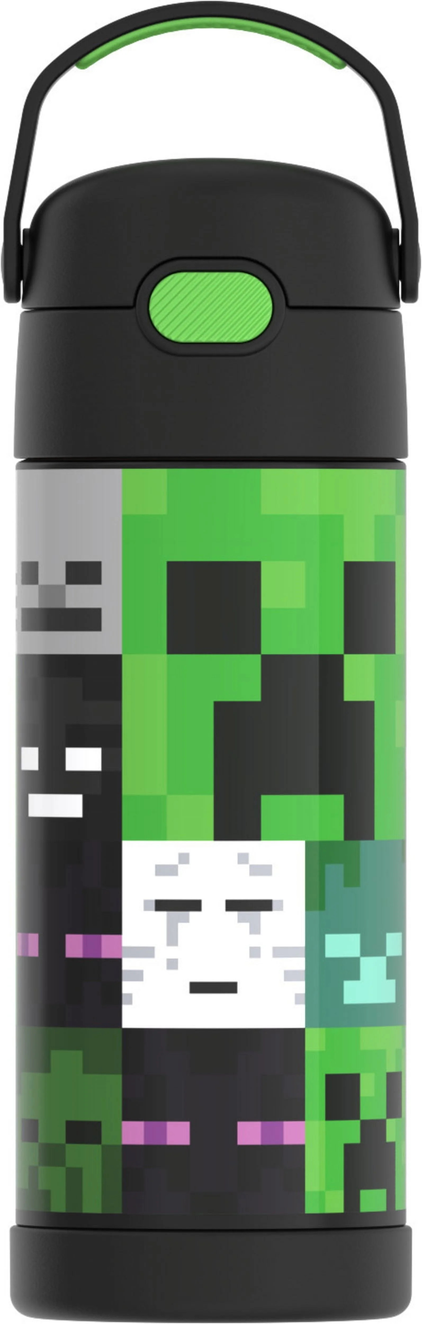 Thermos Stainless Steel Funtainer Water Bottle with Straw, Minecraft, 14 Fluid Ounces | Walmart (US)