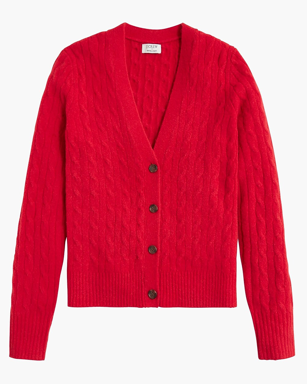 Cable-knit cardigan sweater in extra-soft yarn | J.Crew Factory