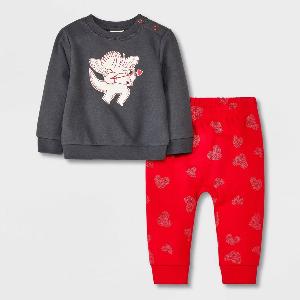 Baby Boys' Dino Graphic Top & Bottom Set - Cat & Jack™ Black | Target
