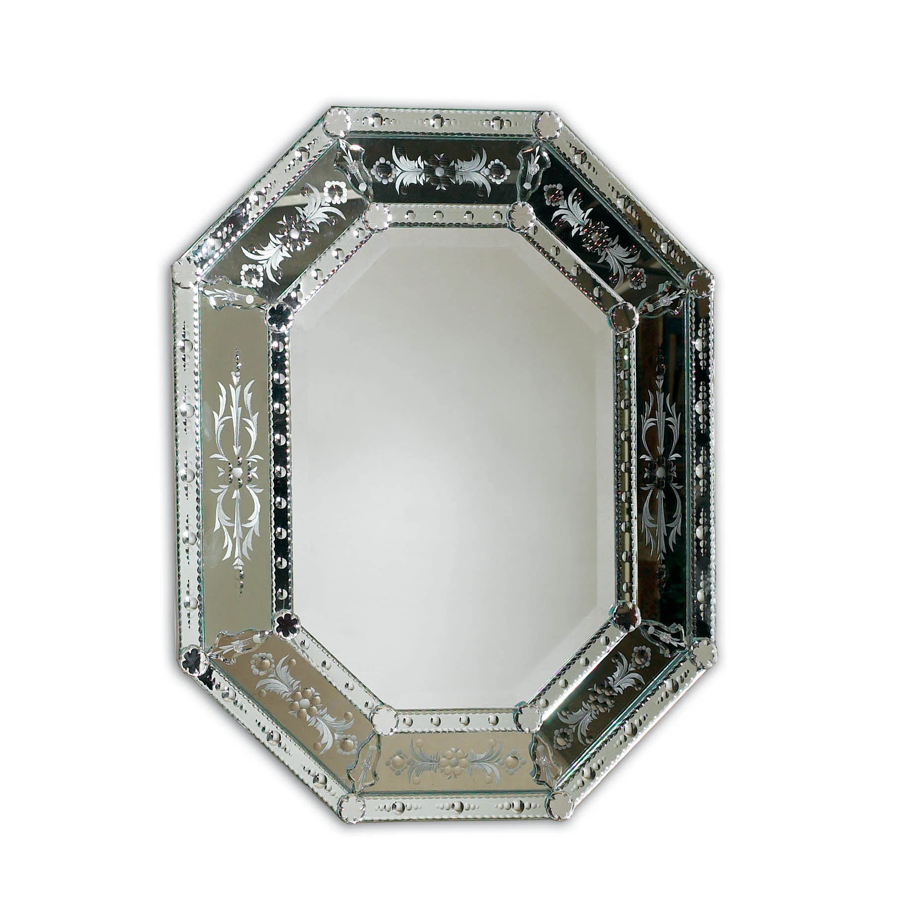 Torcello Glass Beveled Wall Mirror | Perigold