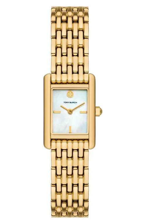 Tory Burch The Small Eleanor Bracelet Watch, 19mm x 28mm in Gold at Nordstrom | Nordstrom