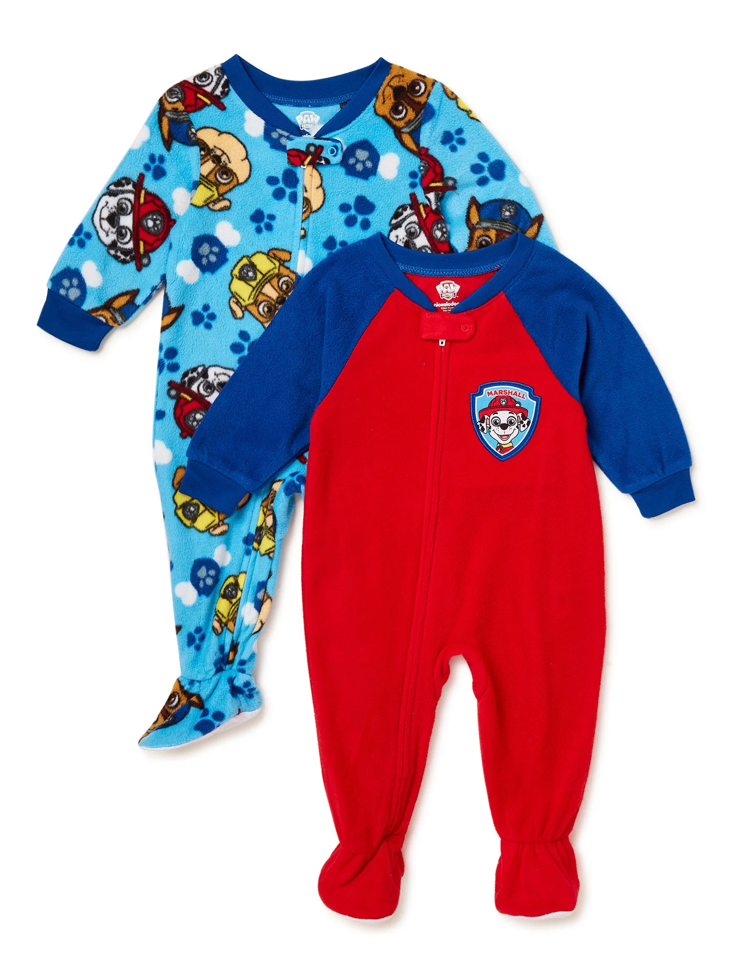 Paw Patrol Toddler Boys Pajama Blanket Sleeper, 2-Pack, Sizes 12M-5T | Walmart (US)