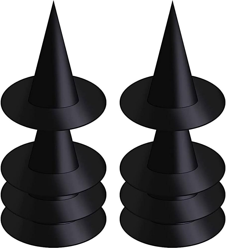 Witch Hat 8 Piece Halloween Witch Hat Witch Costume Accessory for Halloween | Amazon (US)