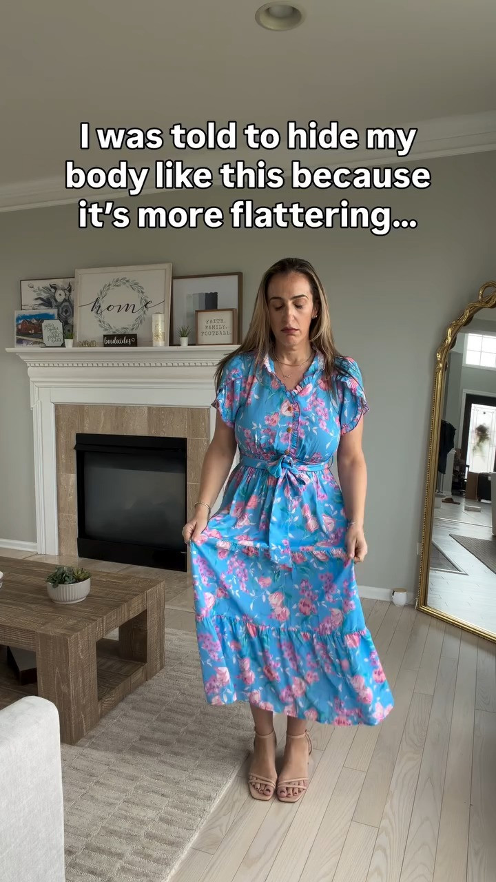 Unpopular opinion:
flowy dresses aren’t always more flattering. If you have a soft belly, fitted can actually look BETTER

I said what I said

Follow for proof + outfit ideas that actually work!

Wearing a medium in everything including shapewear. 

#flatteringdress #apronbelly #amazondresses #formaldress #eventdress #coctaildress #blacktie 

 #LTKmomlife #LTKOver40 #LTKMidsize