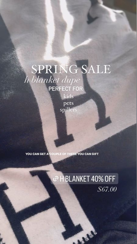 40% off home!! 
H blanket spring sale the styled collection 
H blanket dupe 
H blanket the styled collection 

#LTKfindsunder100 #LTKSpringSale #LTKhome