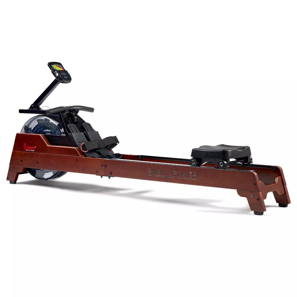 Sunny Health & Fitness Vertical Hydro Wooden Water Rowing Machine | Target