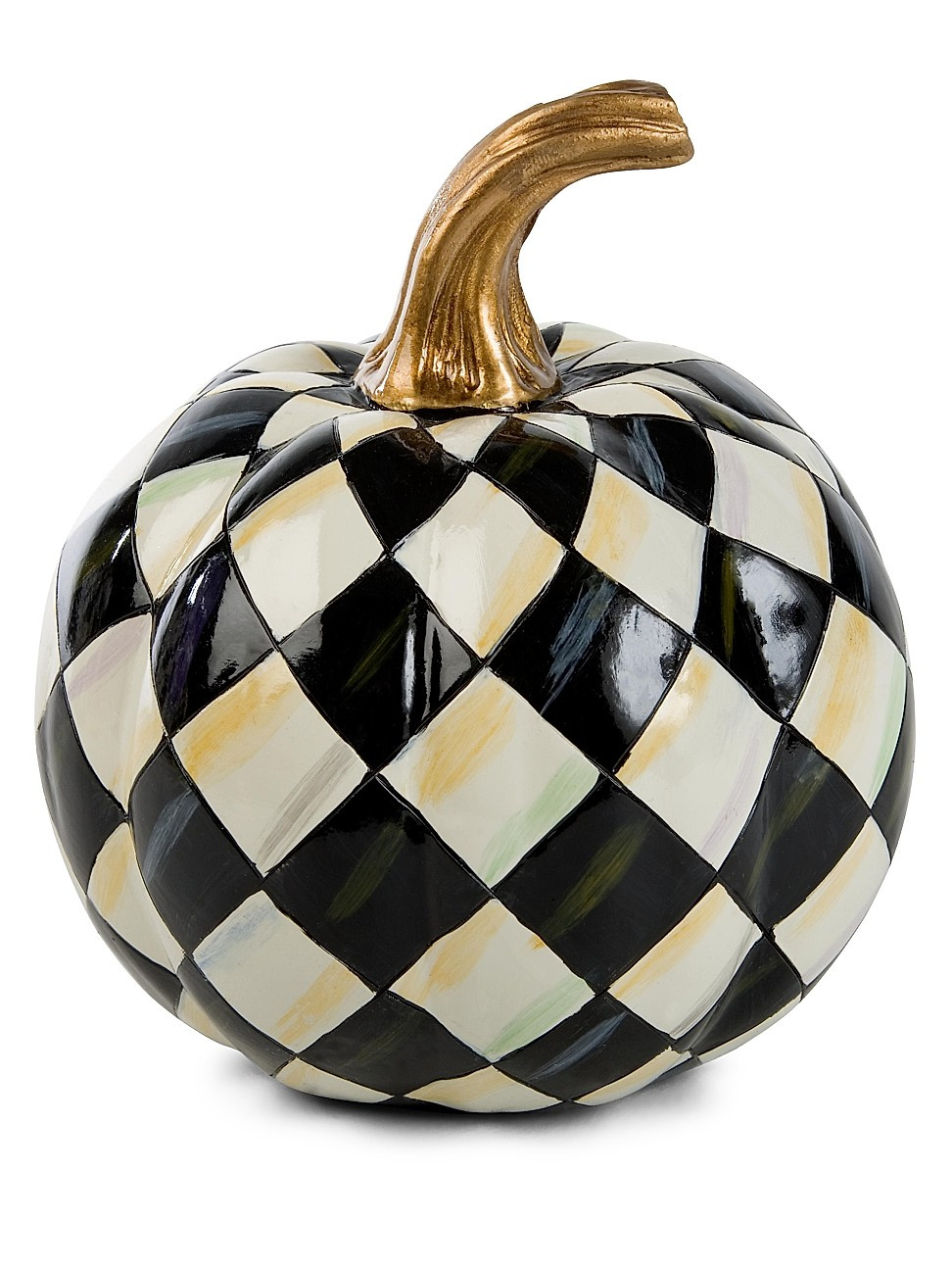 Halloween Small Courtly Harlequin Pumpkin | Saks Fifth Avenue