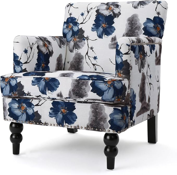 Christopher Knight Home Boaz Fabric Club Chair - Floral Print | Amazon (US)