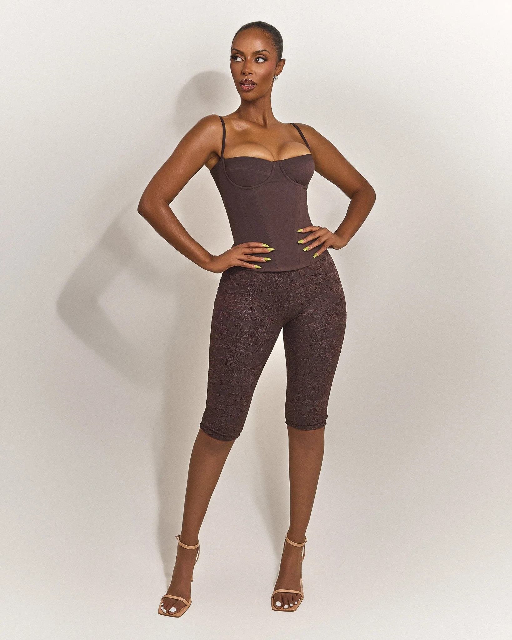 The Everly Corset in Brown | Mars The Label