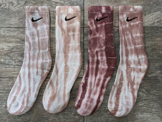 Nike Neutral Nude Tones Tie Dye Crew Socks | Etsy | Etsy (US)