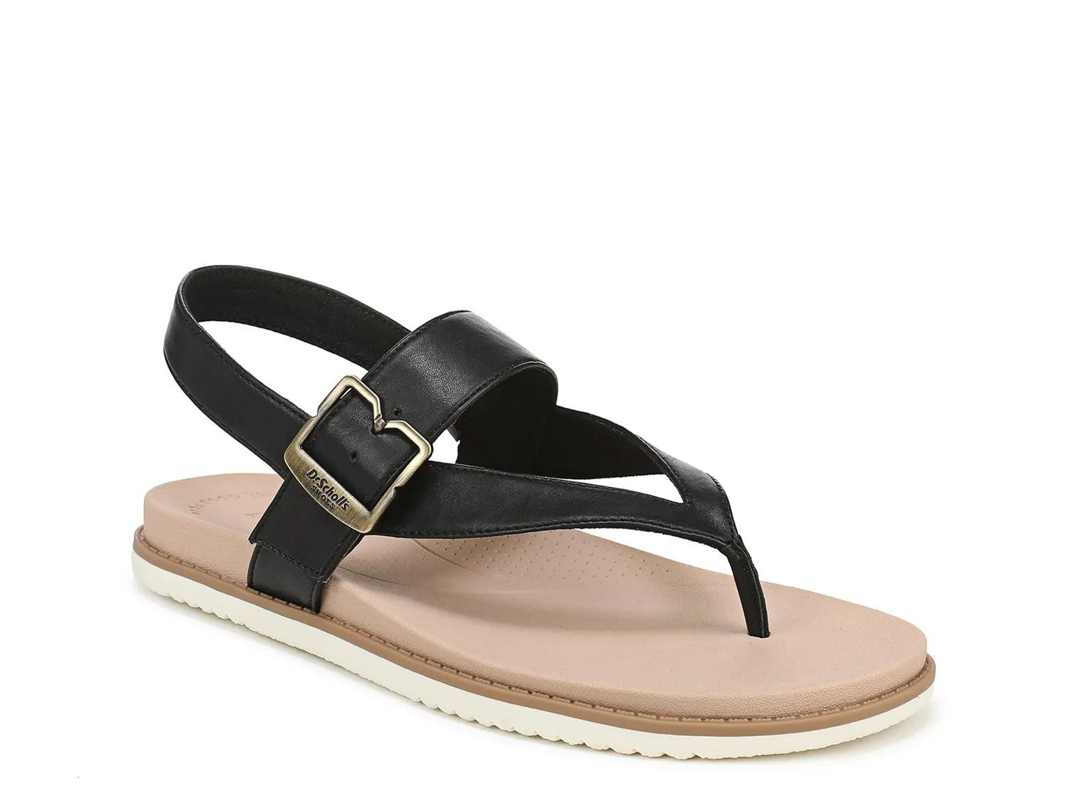 Dr. Scholl's So Chill Sandal | Women's | Black | Size 7.5 | Sandals | Footbed | Slingback | DSW