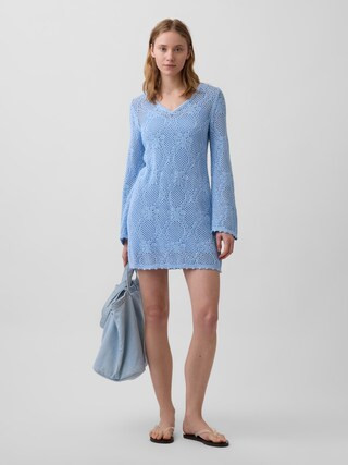 Pointelle Mini Sweater Dress | Gap (US)