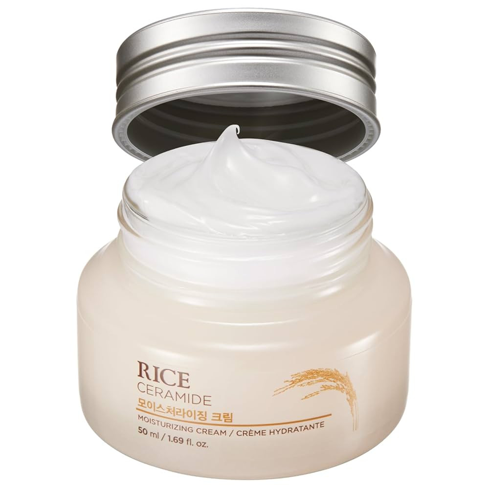 The Face Shop Rice Ceramide Cream, Hydrating Face Moisturizer, for Dry & Combination Skin, Lightw... | Amazon (US)