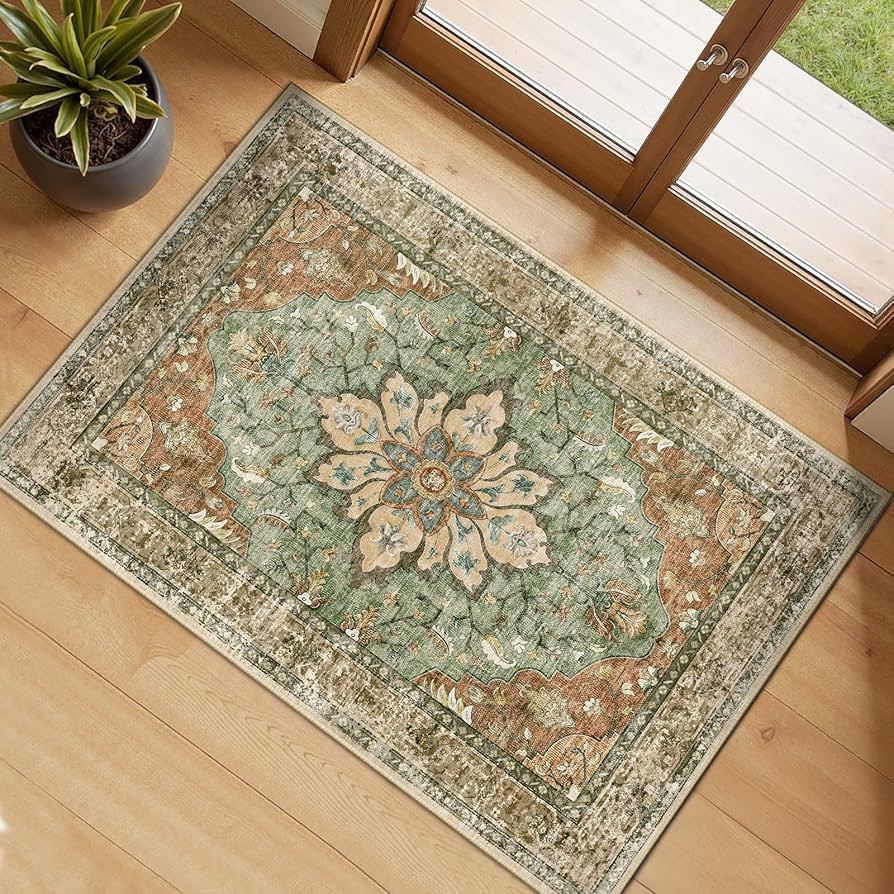 RELEANY Area Rugs 2'x3' Kitchen Rugs Entry Rug Small Rugs for Entryway Kitchen Bathroom Door Mat ... | Amazon (US)