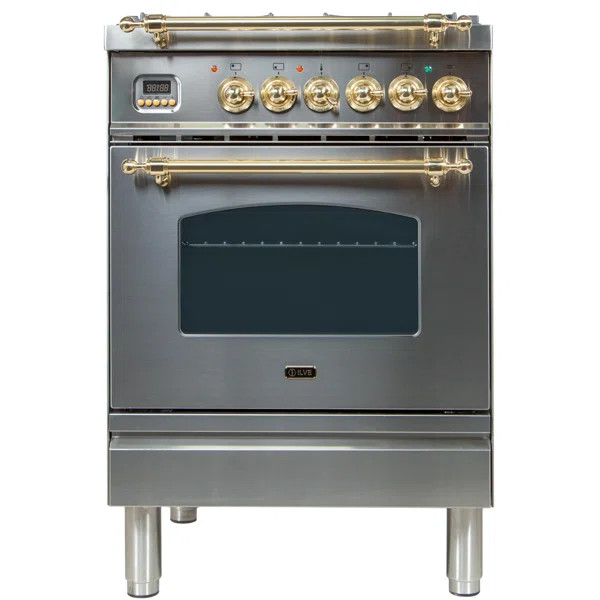 Nostalgie Series 24" 2.44 cu. ft. Freestanding Dual Fuel Range | Wayfair North America