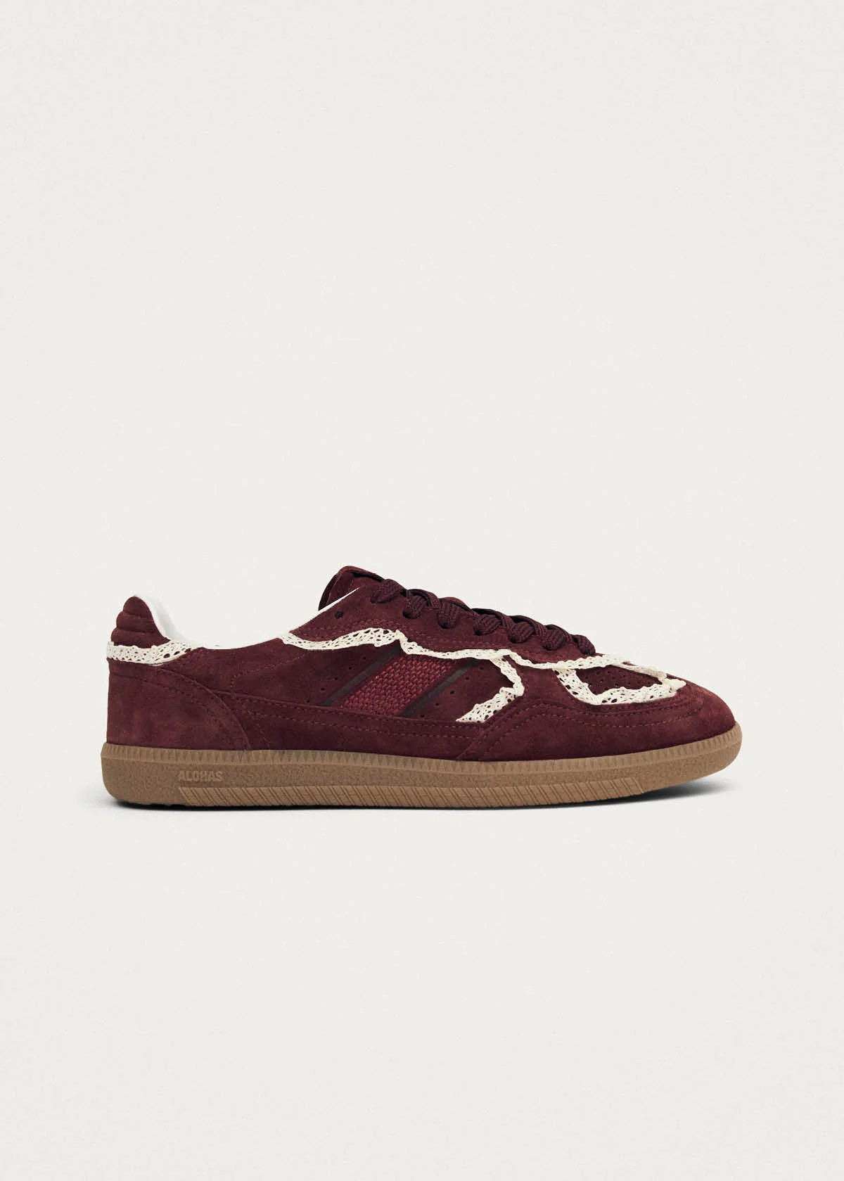 Tb.490 Crochet Burgundy Leather Sneakers | ALOHAS (Global)