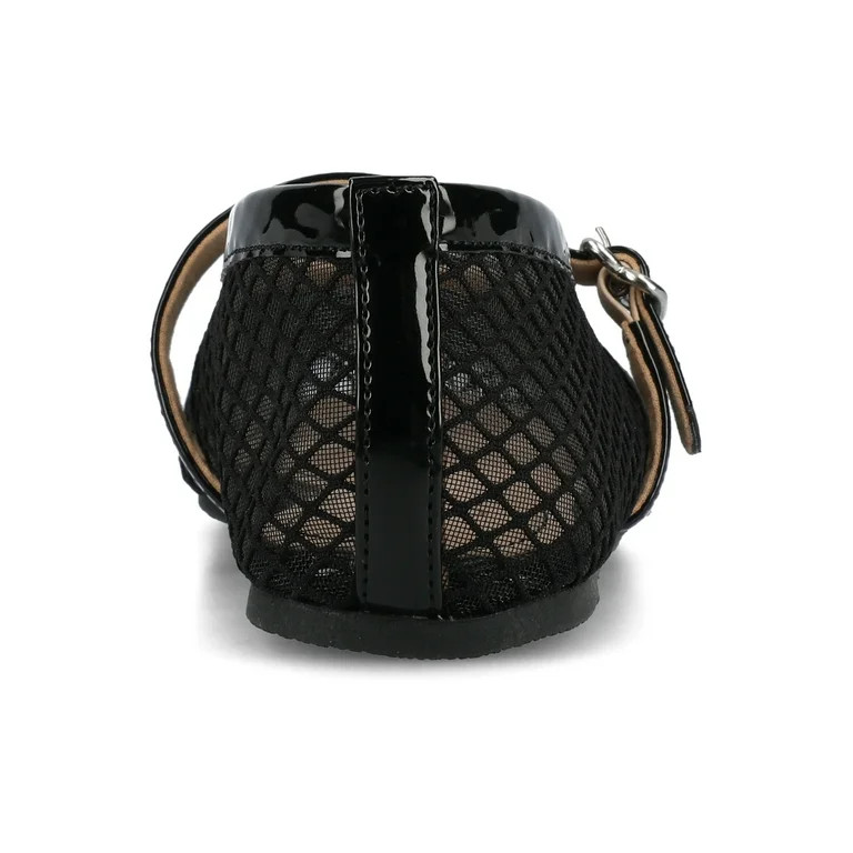 Journee Womens Casha Mesh Slip On Square Toe Dress Flats | Walmart (US)