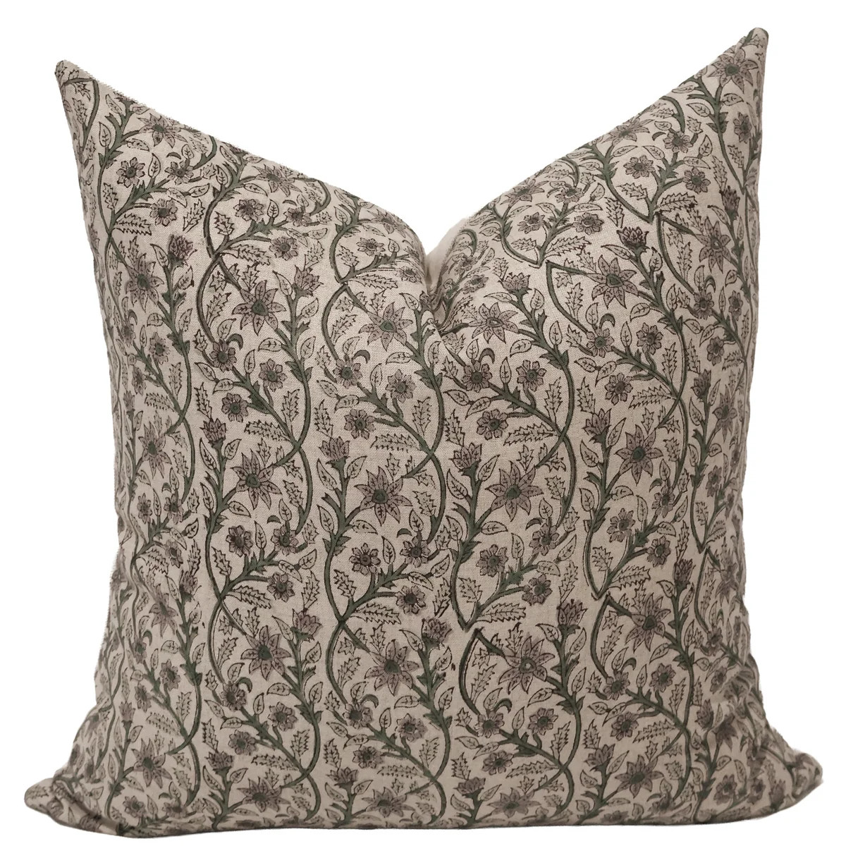 Garden Trellis Block Print Pillow Cover | Hackner Home (US)