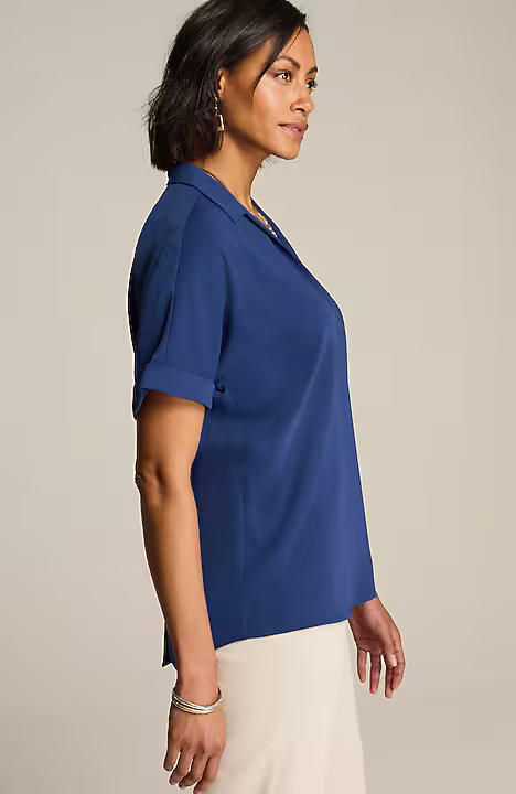 Wearever Easy-Care Button-Back Top | J. Jill