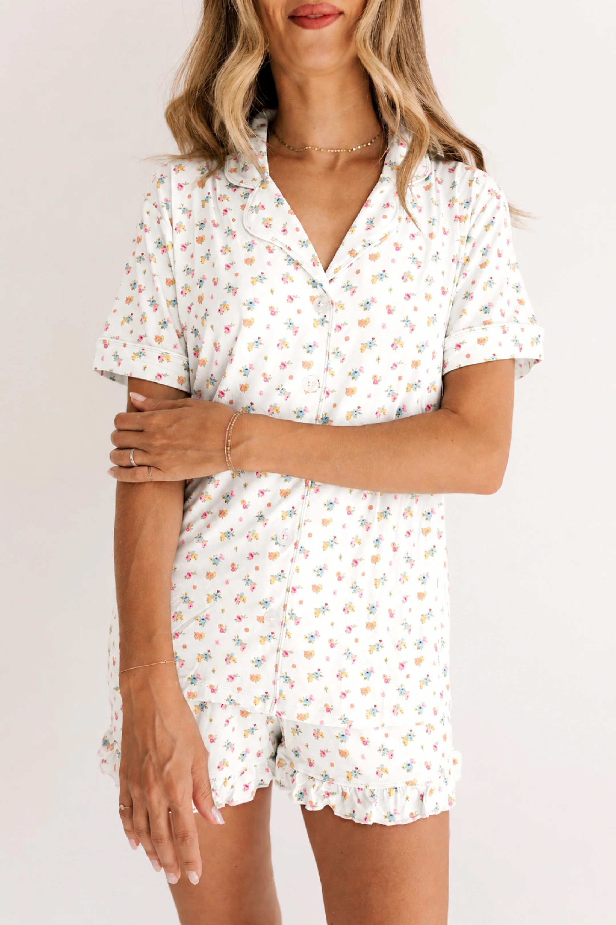Poppy White Women's Short Set | In My Jammers