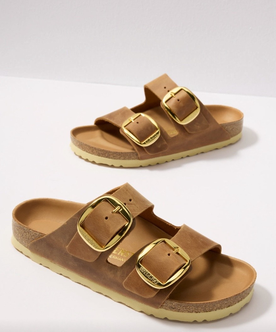 Wardrobe stable sandal. I cannot get over the big gold buckles! #birkenstock #leather #sandal

#LTKOver40 #LTKMidsize #LTKStyleTip