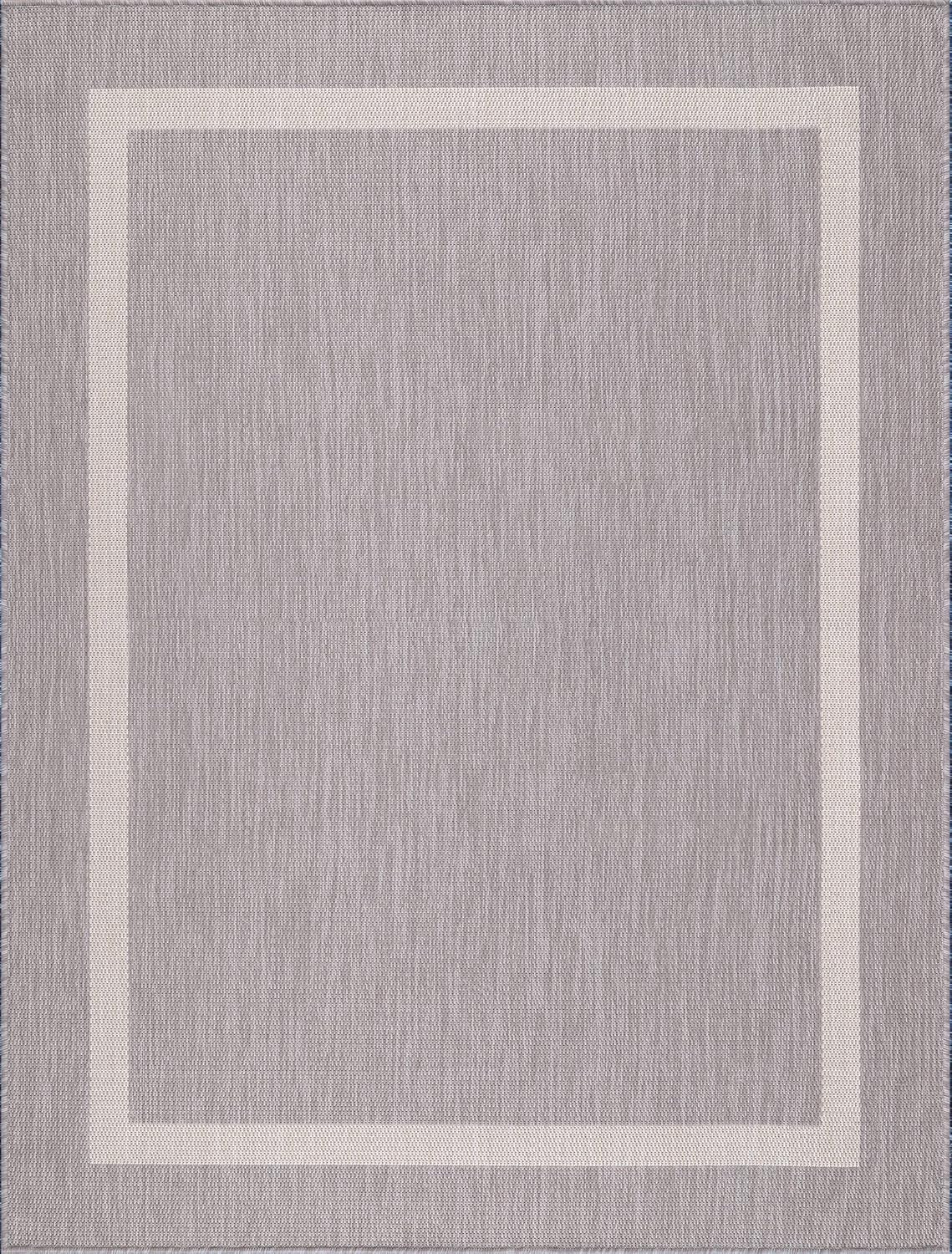 Lena Rug Modern Bordered Indoor Outdoor Area Rug Weather Resistant Outdoor Carpet for Porch Deck ... | Amazon (US)