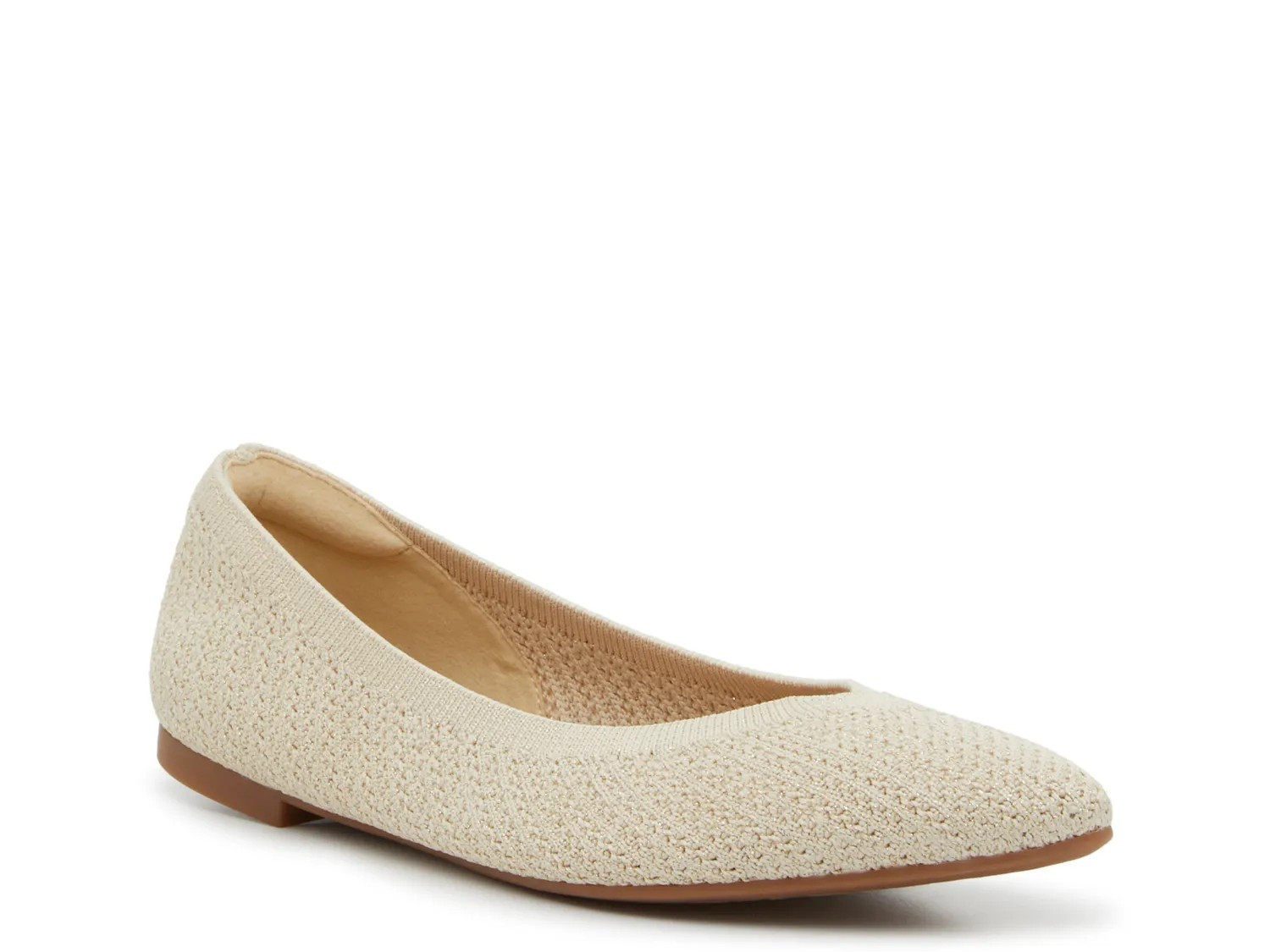 Kelly & Katie Maurene Ballet Flat | Women's | Beige/Gold Metallic | Size 10 | Flats | DSW