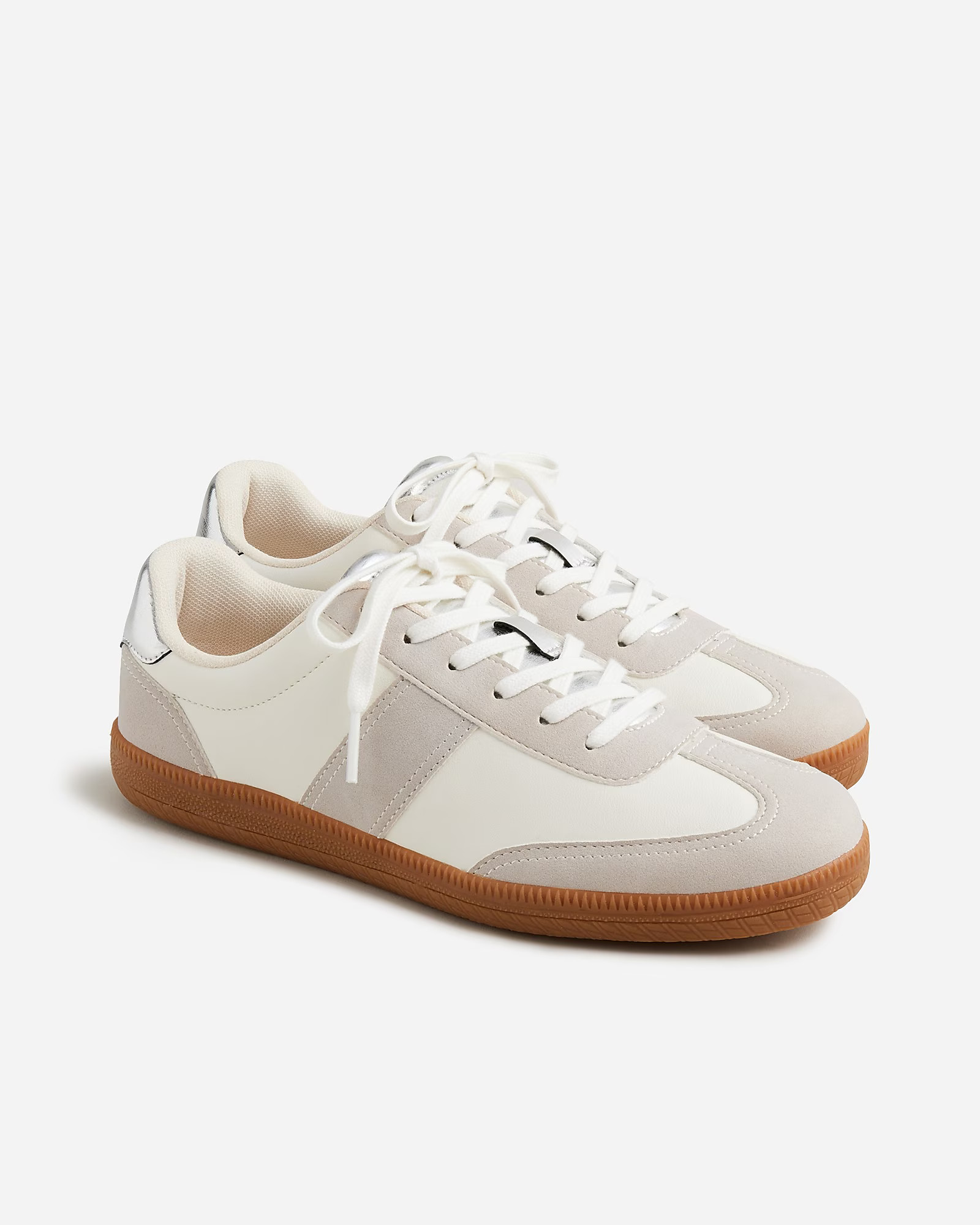 J.Crew field sneakers in metallic | J. Crew US