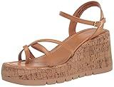 Madden Girl Women's Vaultt Wedge Sandal, Tan Paris Cork, 7.5 | Amazon (US)