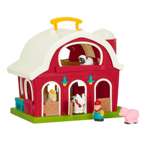 Battat– Big Red Barn, Animal Farm Playset – Learning Toy for Toddlers, 18M Plus, 13.5" x 9"x 12" | Amazon (US)