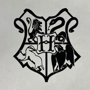 Harry Potter inspired Hogwarts Crest Vinyl Decal Sticker | Etsy (US)