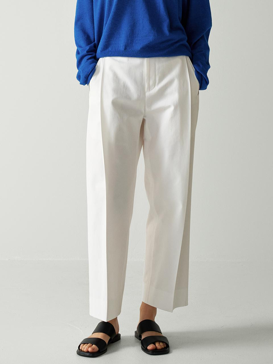 Round Cotton Pants (Off White) | W Concept (US)