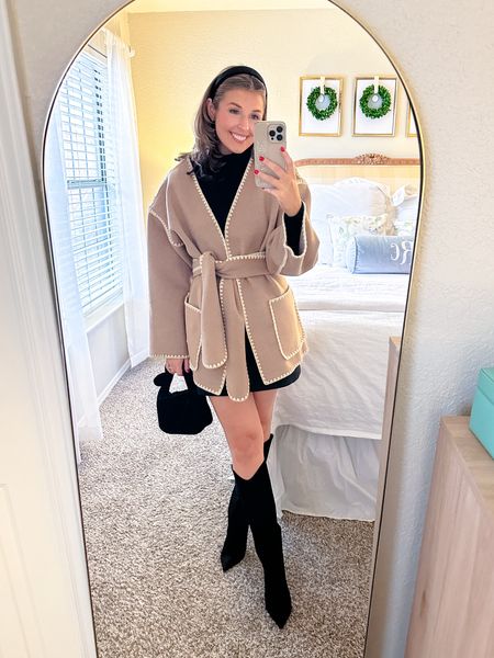 Winter outfit idea! Perfect for date night! Wearing a size s in everything!

Winter outfit // date night outfit // black boots // 

#LTKstyletip #LTKSeasonal