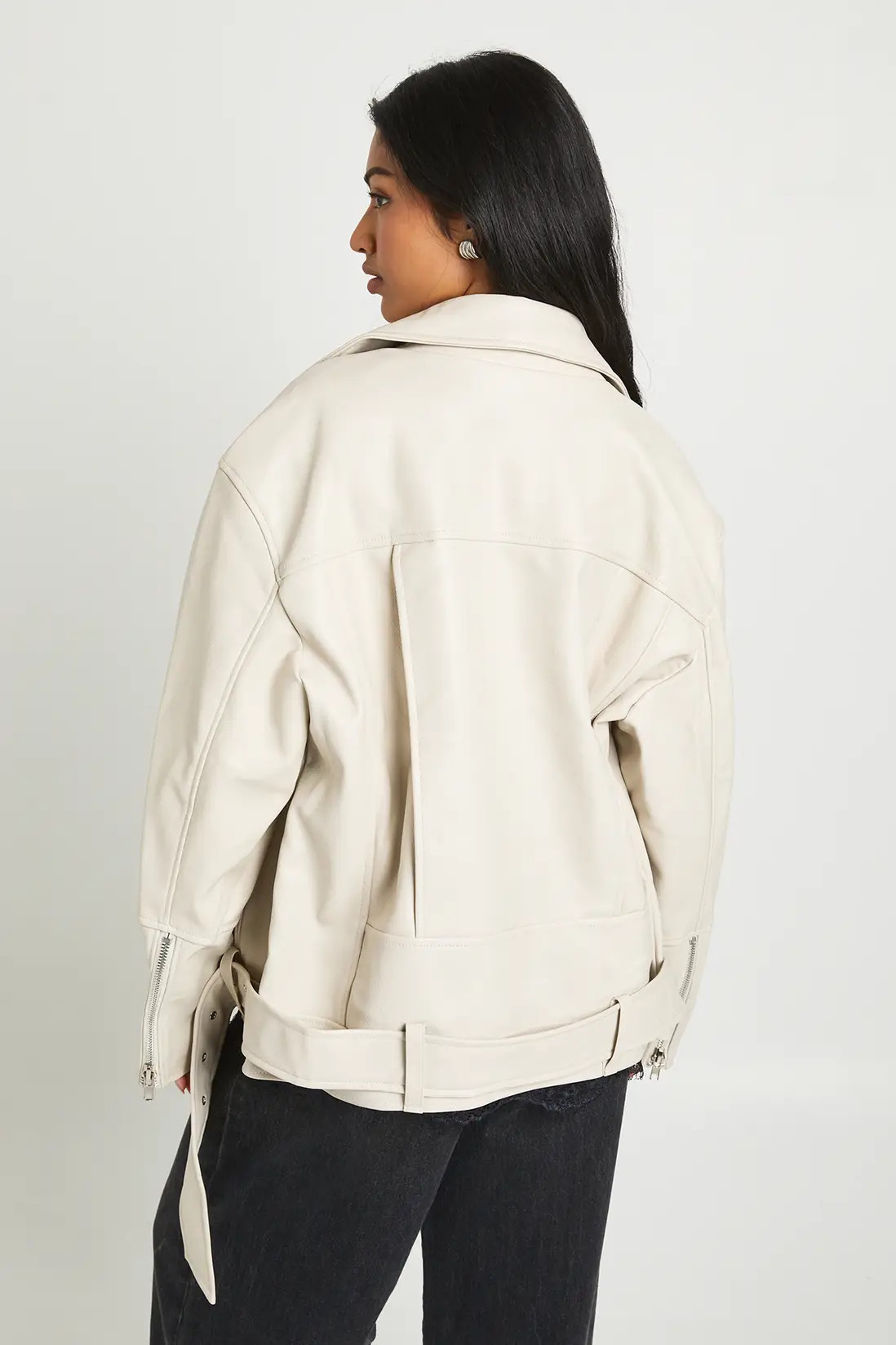 Super Oversized Belted Biker Jacket | Boohoo.com (UK & IE)