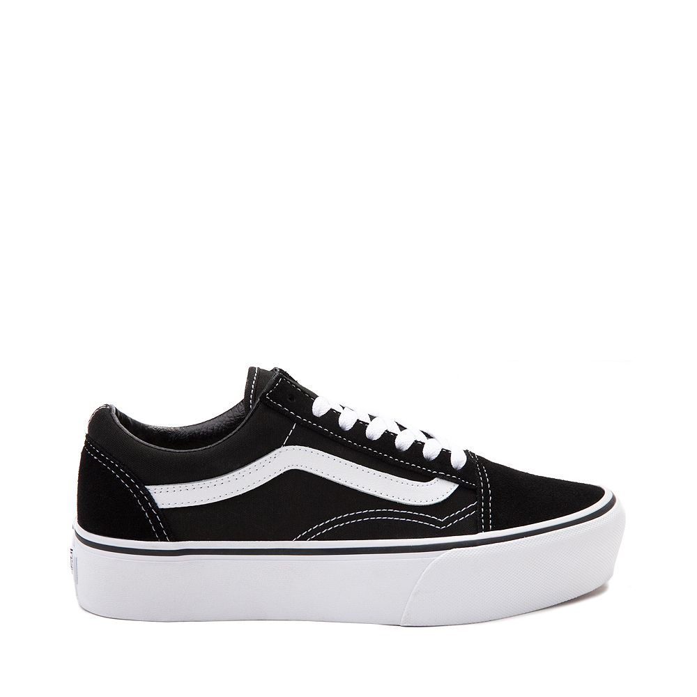 Vans Old Skool Platform Skate Shoe - Black | Journeys