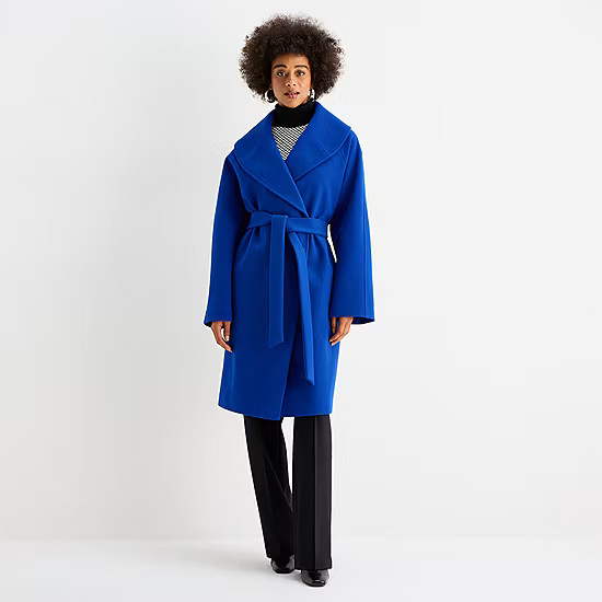 Worthington Womens Belted Heavyweight Coat | JCPenney