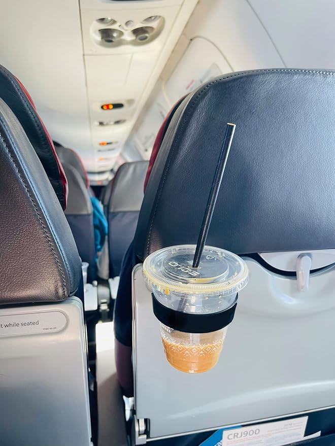 FLYGA Airplane Drink or Phone Holder Travel Accessory (Black) | Amazon (US)
