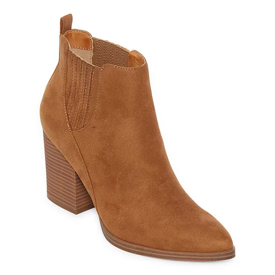 a.n.a Womens Wally Booties Block Heel | JCPenney