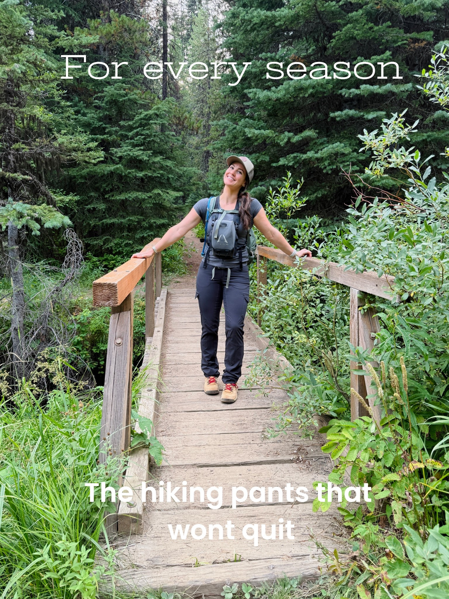 Back with the hiking pants you guys always ask about 🙌🏻
Everything’s linked, pants, boots, hat, so you can shop the whole look. 

Wearing: 
Pants: size 2 
Top: XS
Boots: 7.5
#LTKFinds #LTKTravel #OutdoorGirls #AdventureStyle

#LTKActive