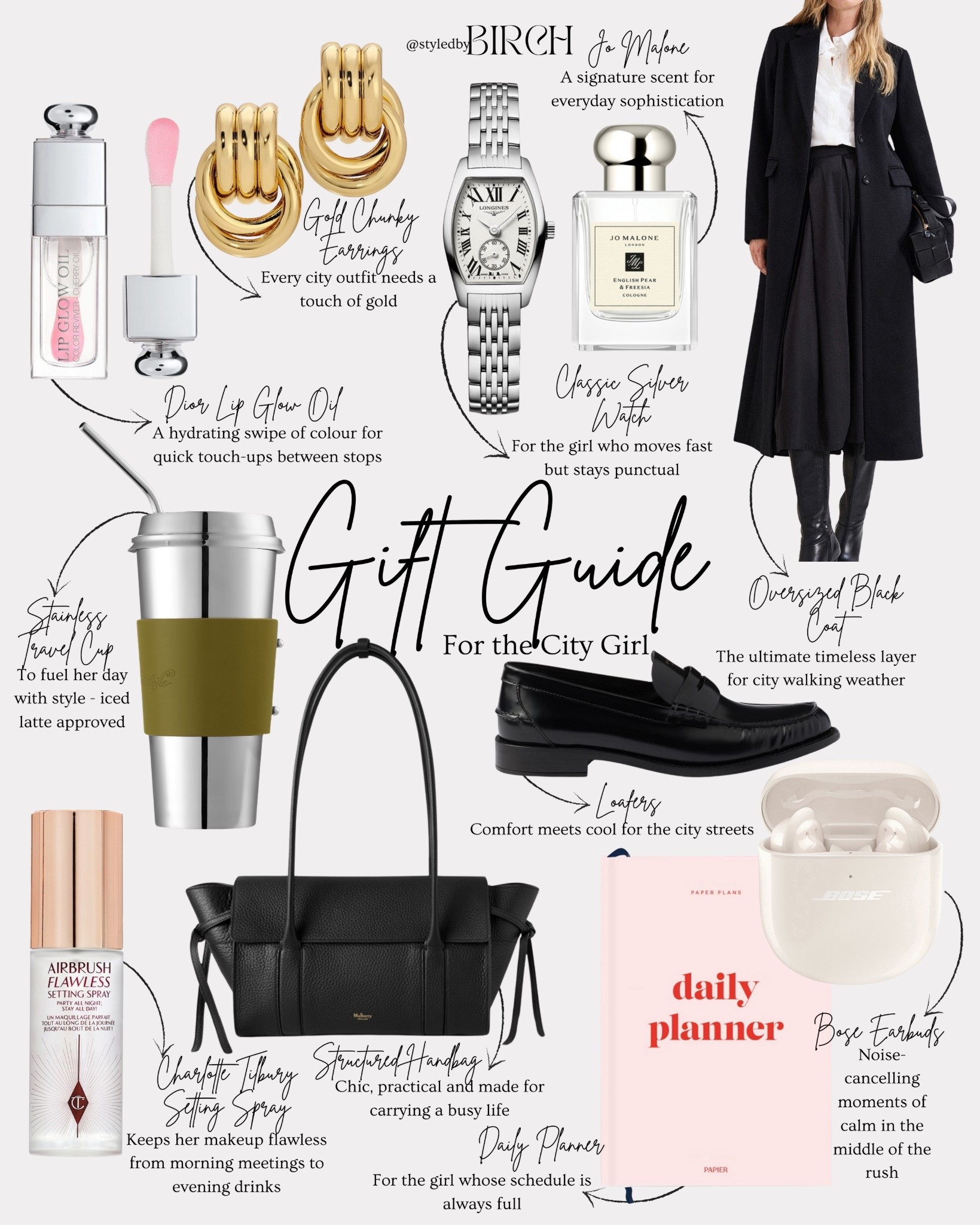 The City Girl…Always on the move, always put together and always with a coffee in hand.
Here’s a gift guide filled with pieces she’ll use every single day 🤍🌃🎄🎁✨

#LTKxSelfridges #LTKworkwear #LTKgiftguide