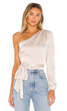 MORE TO COME Scottie One Shoulder Top in Bone from Revolve.com | Revolve Clothing (Global)